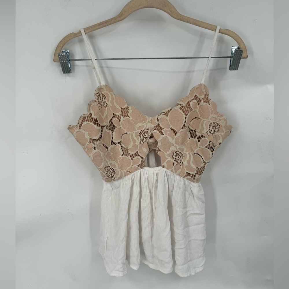 Tularosa Top Women XS Floral Bohemian Fairycore Renaissance Peplum Coquette